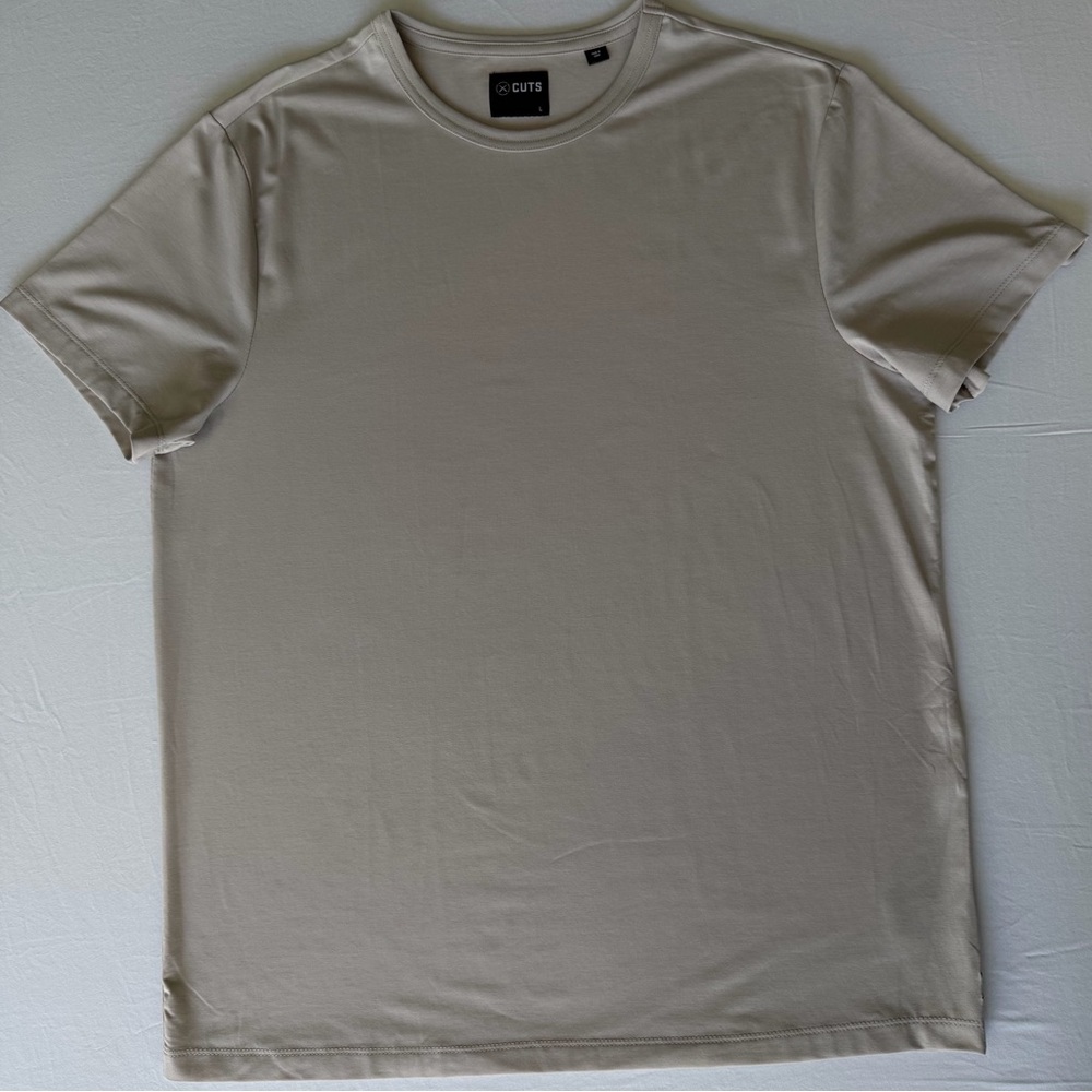 Men's Cuts Clothing - L Crewneck T-Shirt in Light Beige